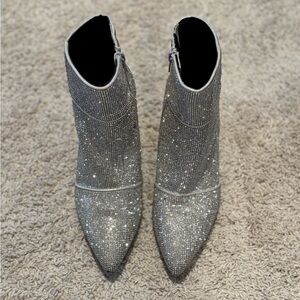 Target Silver Ankle Boots